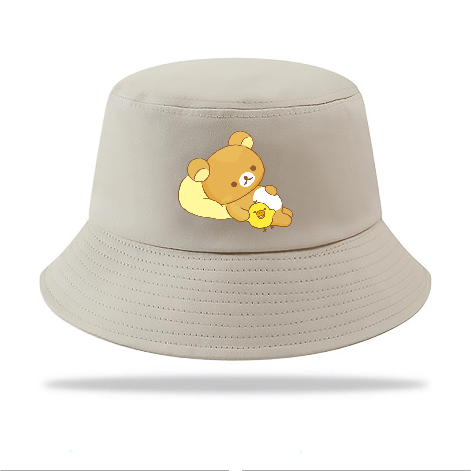 （画像用） リラックマ リラックマ キイロイトリ Rilakkuma Korilakkuma Kiiroitori アウトドア日除けバケットハット